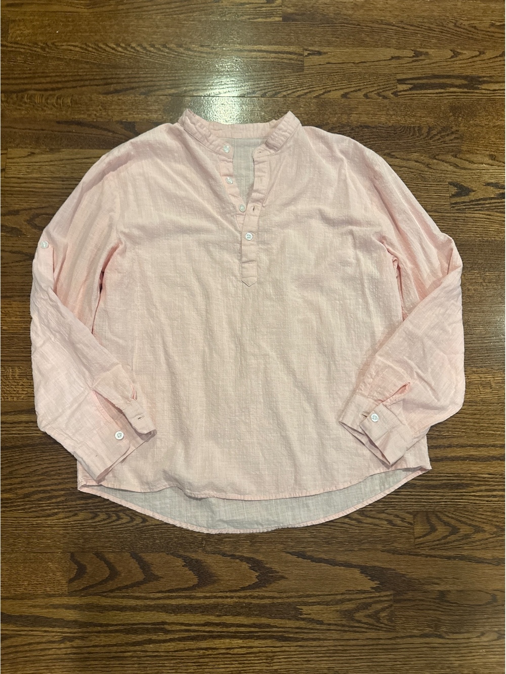 100% Cotton Pink Pullover Tunic